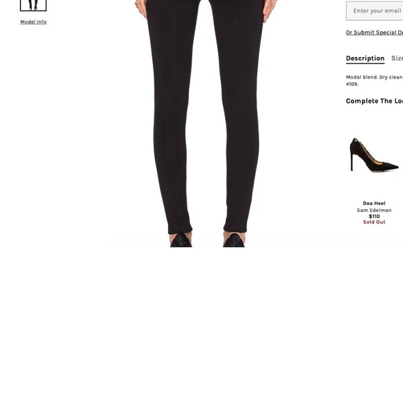 Amanda Uprichard Women's Leggings Pointe Knit Pants Black Size XS EUC - Picture 4 of 5